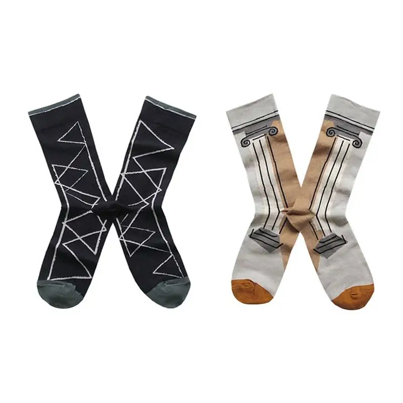 Cotton Socks For Men Women Couples Casual Personalized Printing Mid-Calf Length Socks Funny Crazy Crew Street Unisex Socks