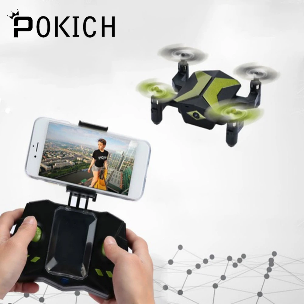 

Pokich Remote Control Drones with HD Camera GPS Quadcopter Drone Technology Kid Electronic Toy Children Aerial Photography - A
