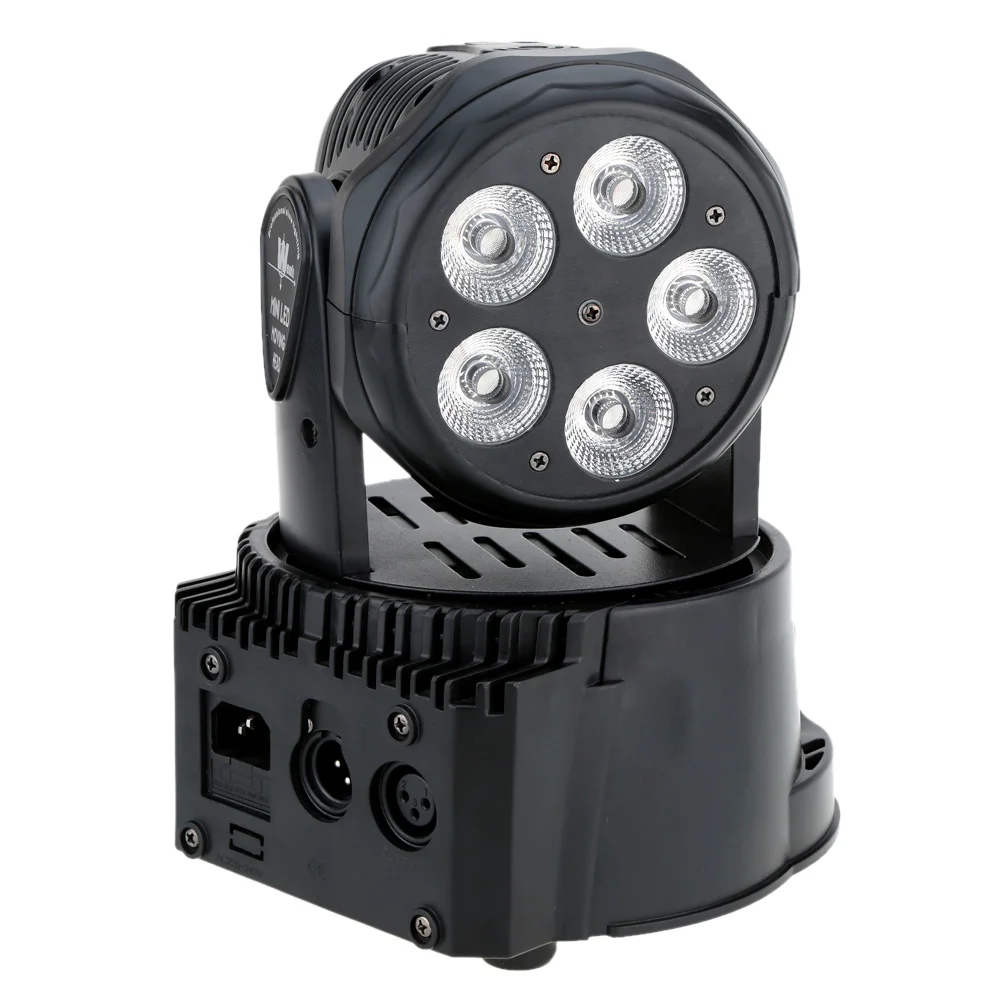 75 Вт 5 LED управление звуком Авто вращающийся 10/15 каналов меняющий цвета