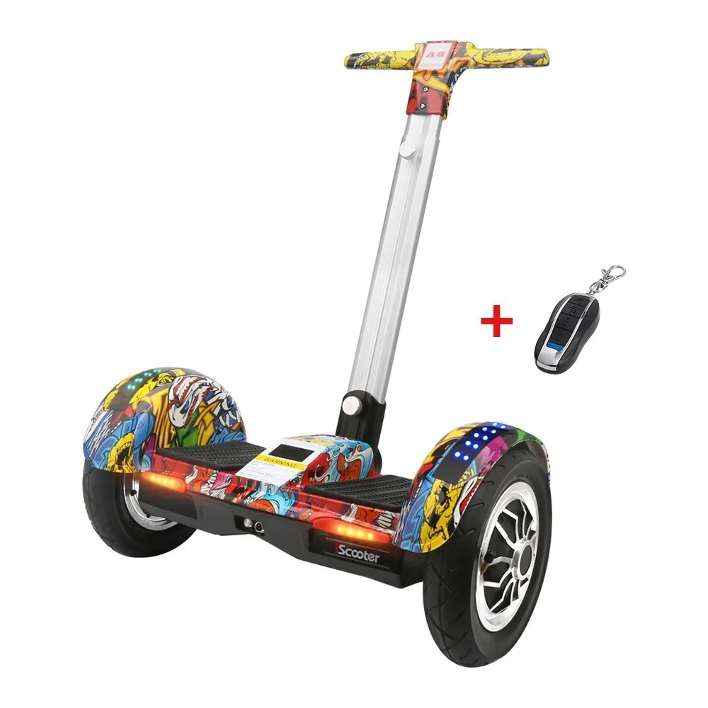 Iscooter Hoverboard 10inch Electric Scooter Self Balancing Scooter Smart Two Wheel Skateboard Giroskuter With Handle Bluetooth Iscooter Hoverboard 10inch Electric Scooter Self Balancing Scooter Smart Two Wheel Skateboard Giroskuter With Handle Bluetooth
