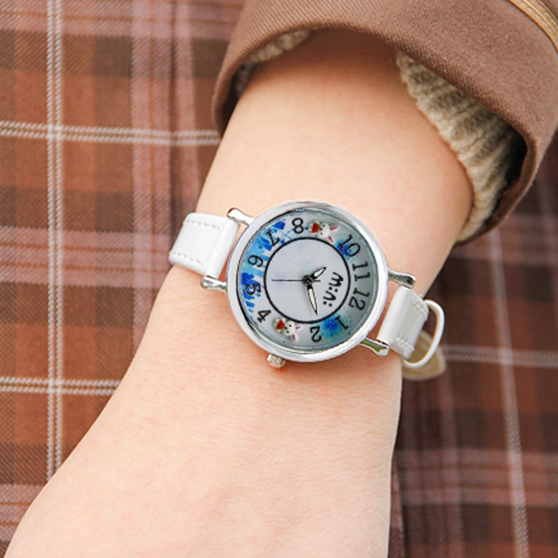 子供の時計少女ソフト陶器女子学生の腕時計の韓国語バージョン新鮮な小学校防水クォーツ時計 Children S Watches Aliexpress