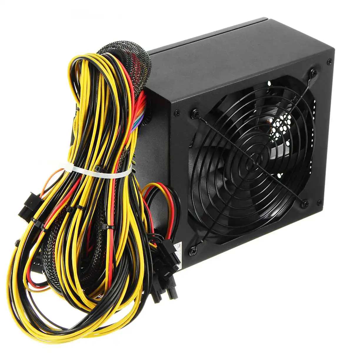 220V 1100W Desktop Mining Miner Power Supply For 6GPU Ethereum Mining With 6 port SATA 24Pin Mainboard 4+4pin CPU 6+2pin GPU