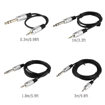 

ALLOYSEED Audio Cable 0.3/1/1.8/3m 3.5mm to 6.35mm Male to Male 3.5mm Jack TRS HIFI Stereo Audio AUX Plug Wire Cord For Phone TV