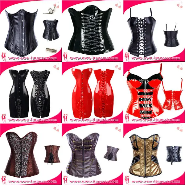leather corset bustier