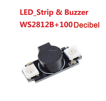 

NEW 100db 2-in-1 WS2812B 5V LED with Alarm Buzzer Motor base light for Naze32 F3 F4 F7 Flight Control FPV RC Drone Helicopter