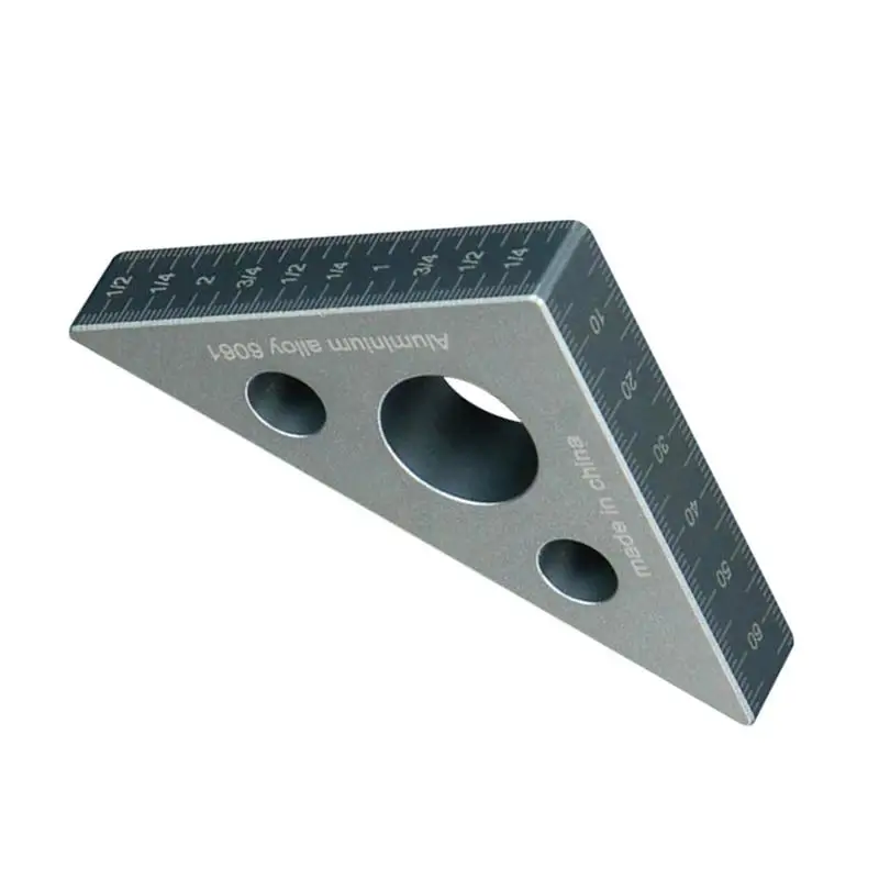 

Mini Aluminum Square Ruler Right Angle Gauge Angle Meter Woodworking Triangle Ruler Height Ruler DIY Woodworking Tool