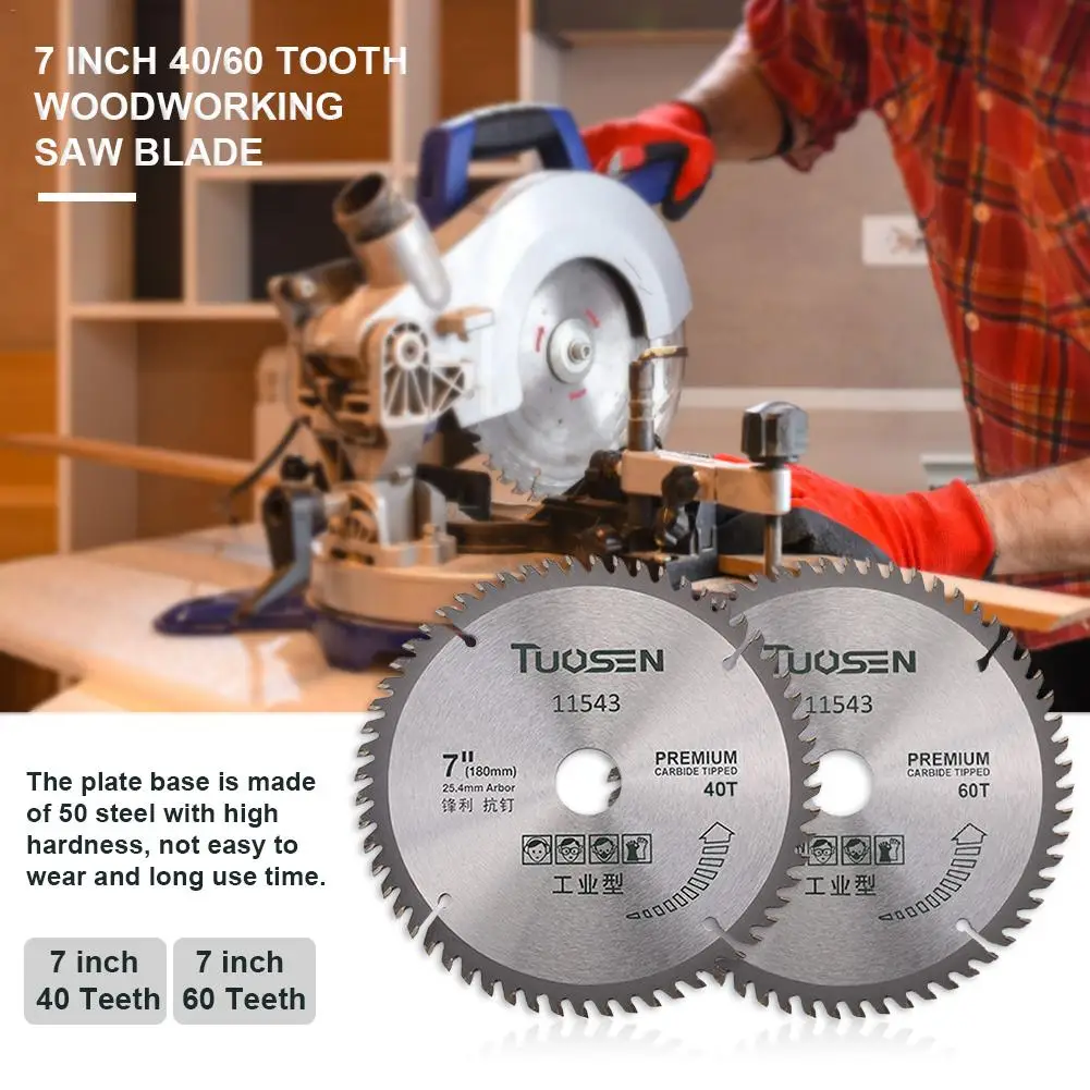 

7 Inch 40/60 Gear Circular Saw Blade Woodworking Carbide Circular Saw Blade Wood Cutting Machine