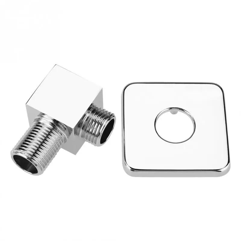 Квадратный угловой клапан для ручного душа G1/2 из твердой латуни с хромированной