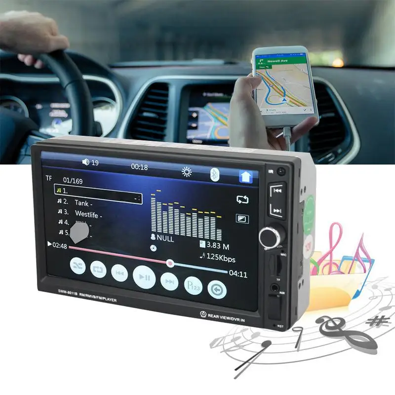 

7 Inch Car MP5 Player Navigation Integrated Machine HD Dvd Player Auto MP5 Car Player Wireless Handsfree MP5 Automotivo Hot Sale