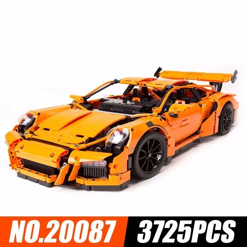 

Lepin Block New 20001 Sports Car 911 Flagship Edition Insert Assembling Alpinia Building Blocks 3725pcs Plastic Children Toys