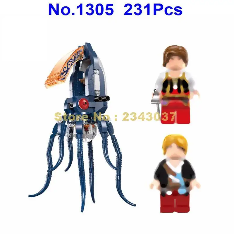 

1305 231Pcs Pirates Legendary Series Enlighten Building Blocks