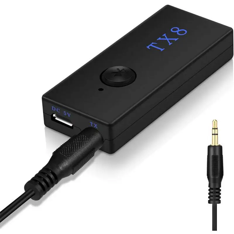 Wireless Bluetooth Transmitter Stereo Music Audio Adapter 3.5mm For TV PC MY