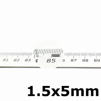 

200pcs Precision Micro Magnet Cylinder 1.5x5 mm Iman Neodimio Tinny Stick Mini Magnets Diameter 1.5 0.06'' Electronics Sensor