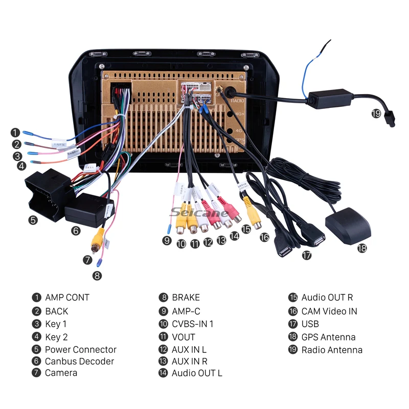 Seicane 9 inch Android 8.1 Car Auto Stereo for 2013 2014 2015 Volkswagen Jetta GPS Navigation Multi