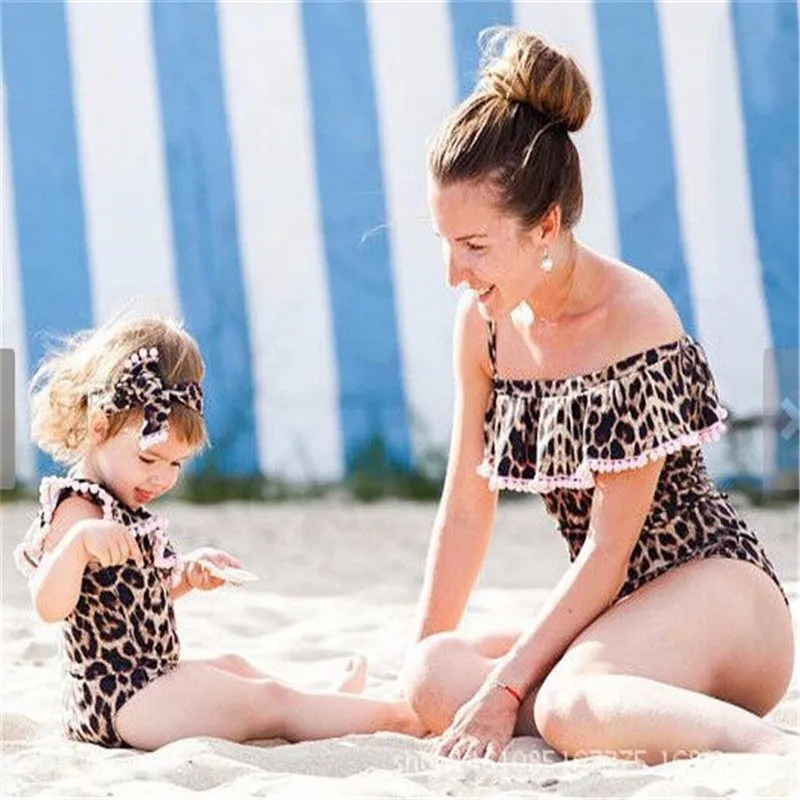 

LILIGIRL Unicorn Mother Daughter Swimsuits Family Look Mom and Daughter Swimwear for Family Matching Mommy and Me Bikini Clothes