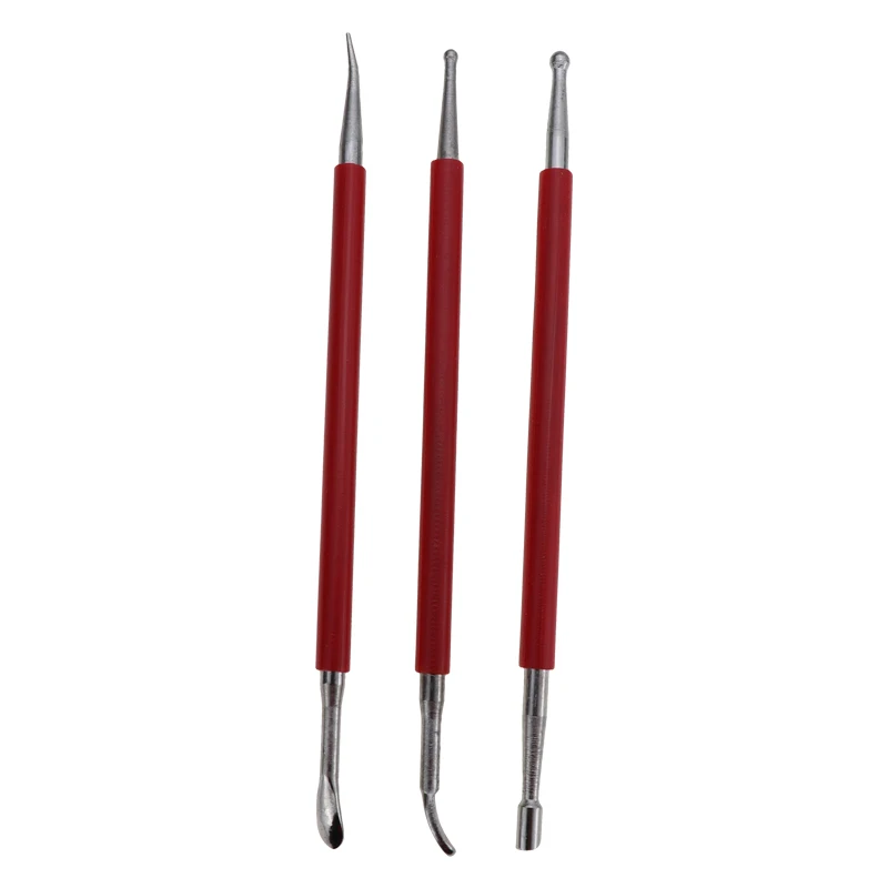 LMDZ 3 шт. набор инструментов для вырезания кожаных кромок ручной работы Ручка для вырезания кожи ручка для нанесения румян пластиковая ручка для рисования