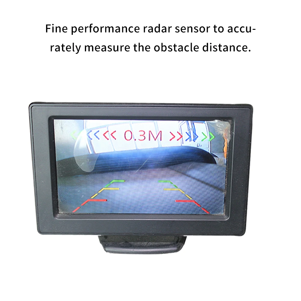 KKMOON PZ451 3 в 1 автомобильный комплект заднего вида Видео парковочный датчик резервная камера заднего вида умный радар детектор датчик s зуммер сигнализация