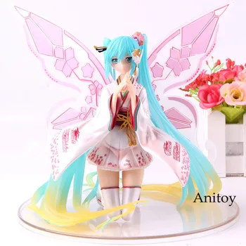 

Hatsune Miku Figure Action Butterfly Leprechaun PVC Tony HaregiCollection Model Toy Racing Miku Ver 2017