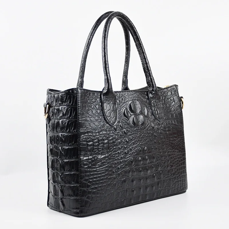 

Kajie Vintage Genuine Leather Bag Crocodile Handbag Fashion Casual Shoulder Crossbody Bags For Women Handbags Top-handle Sac