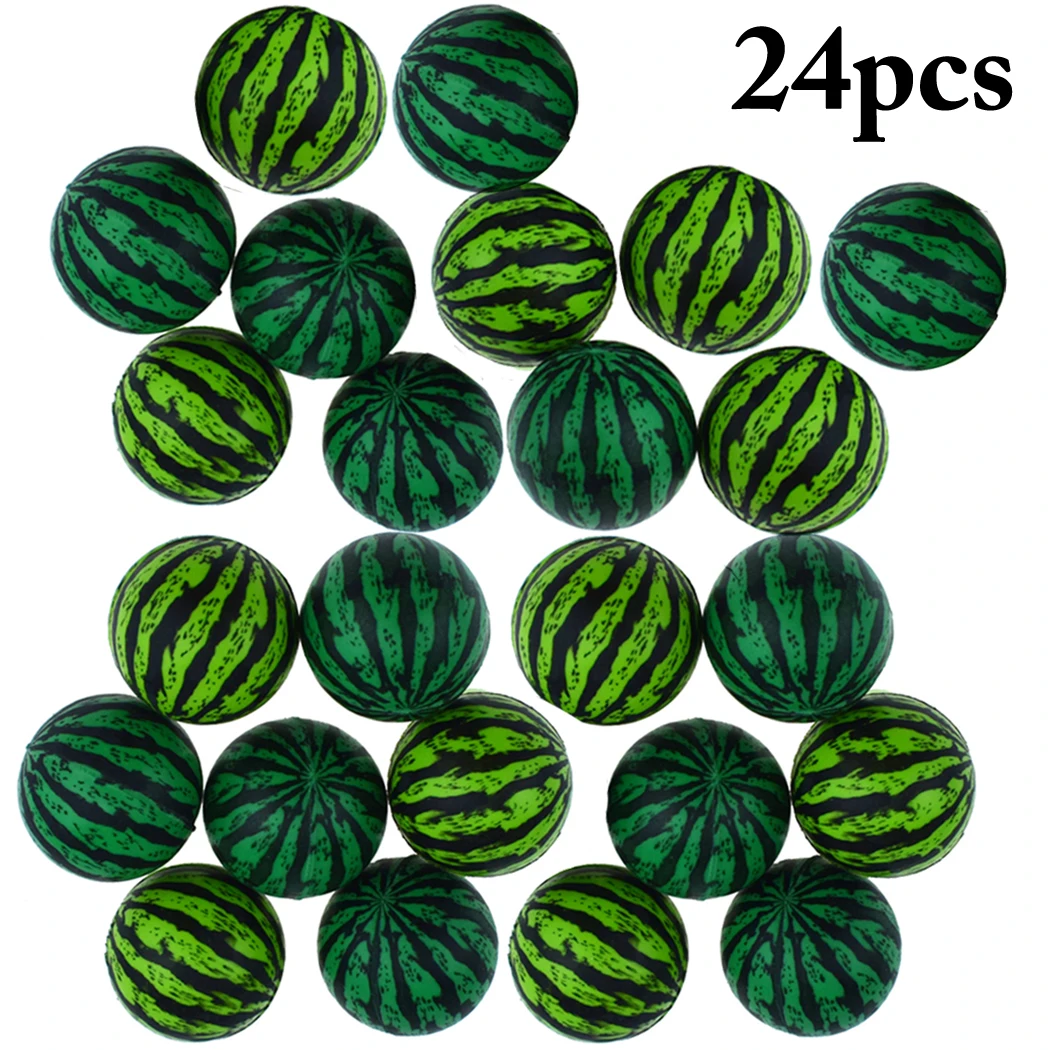 

24PCS 1.18'' Pet Toy Bounce Ball Lovely Watermelon Bouncy Ball Egg Filler Party Pack Pet Interactive Toys Supplies