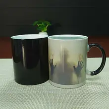 La tasse de café de Walking Dead Zombies Ceramics sensible à la chaleur