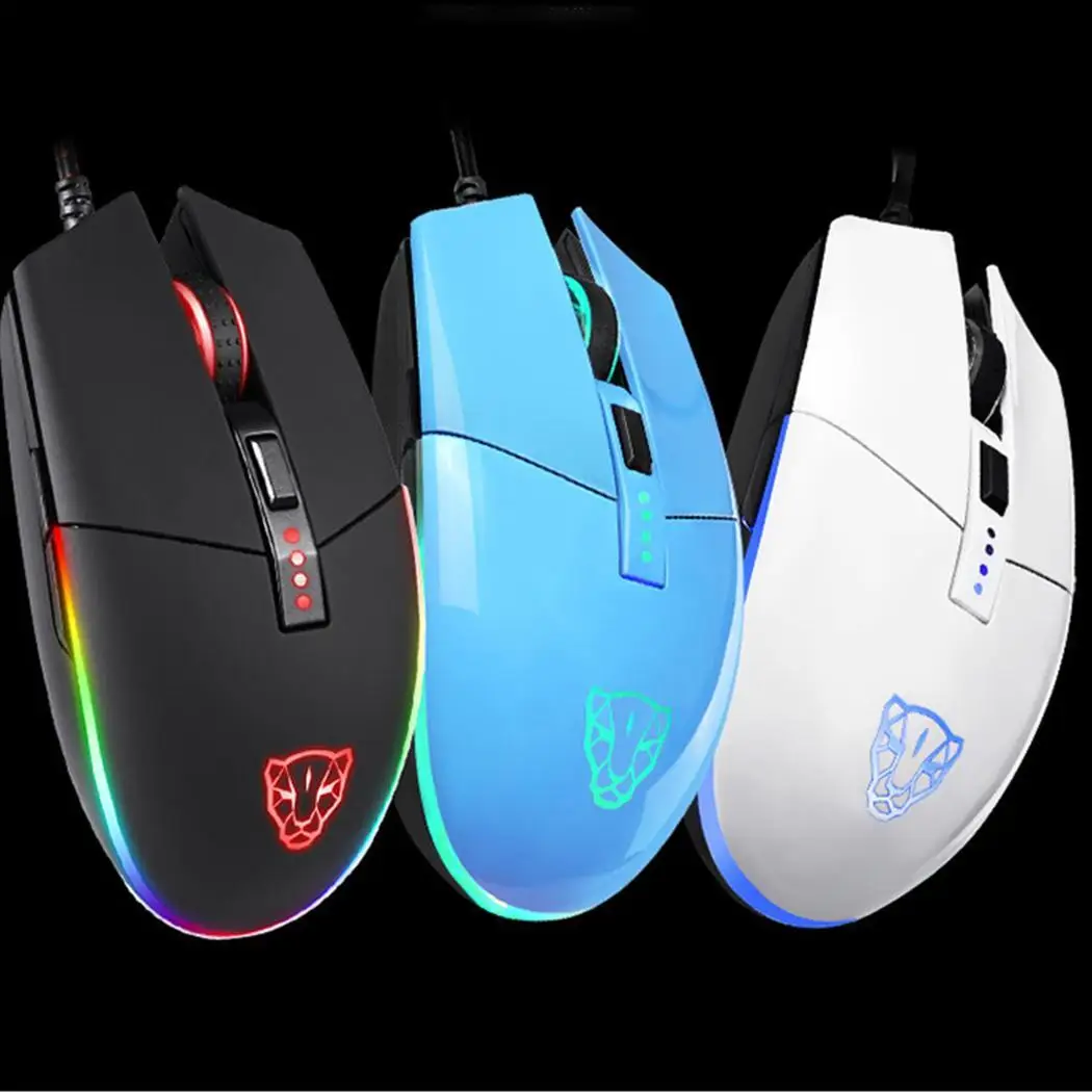Проводная игровая мышь E sports 4 скорости переключения DPI 6400 кадров/сек RGB мыши с