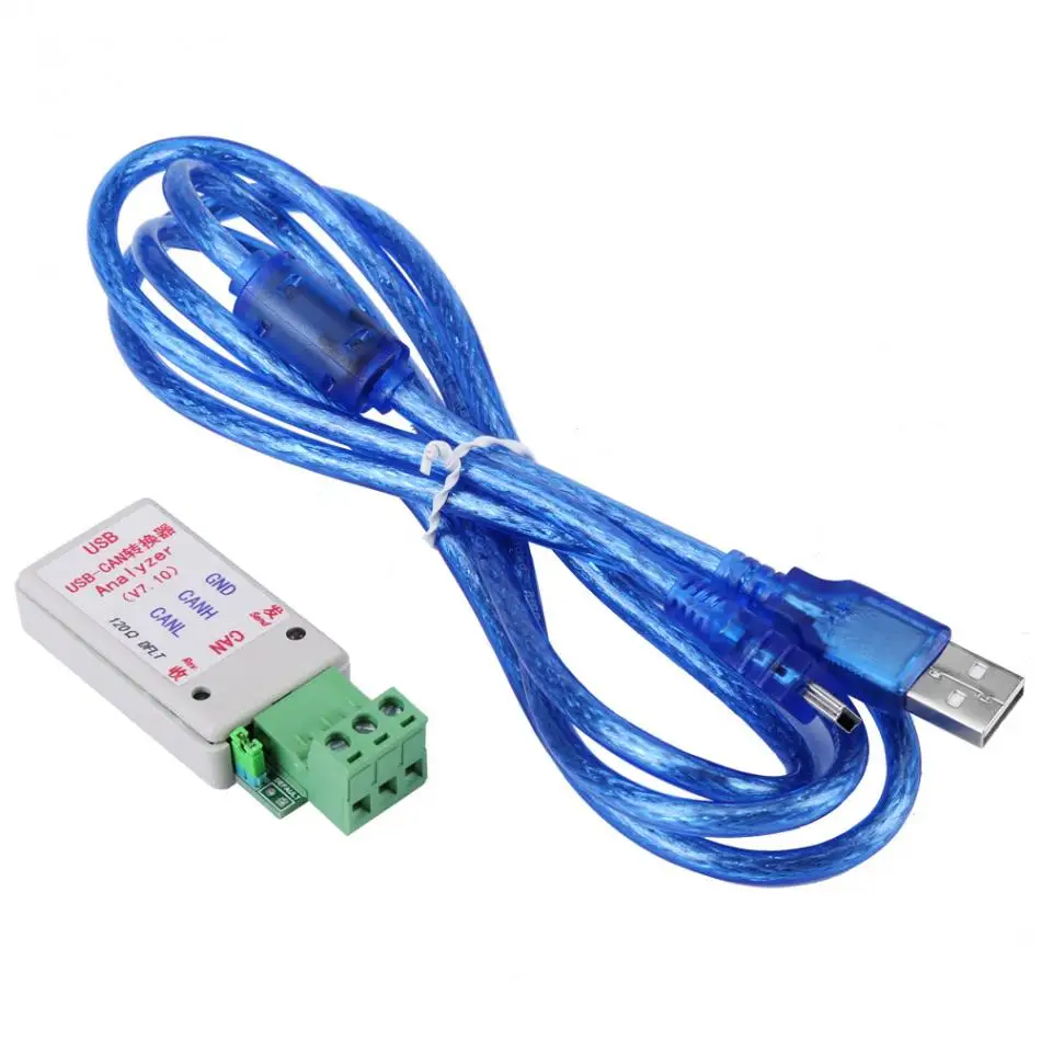 Прочный USB конвертер CAN шины адаптер с кабелем поддержка XP/WIN7/WIN8 инструменты