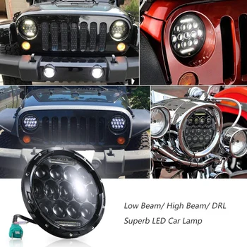

Professional 75W 37 LED Round Circle Day Running Car Light Driving Lamp 1 Pc 3 Lighting Modes IP67 Water Resistance for Jeep