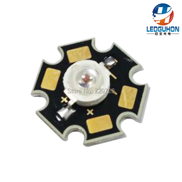 

1W red led 660nm for plant growth with PCB