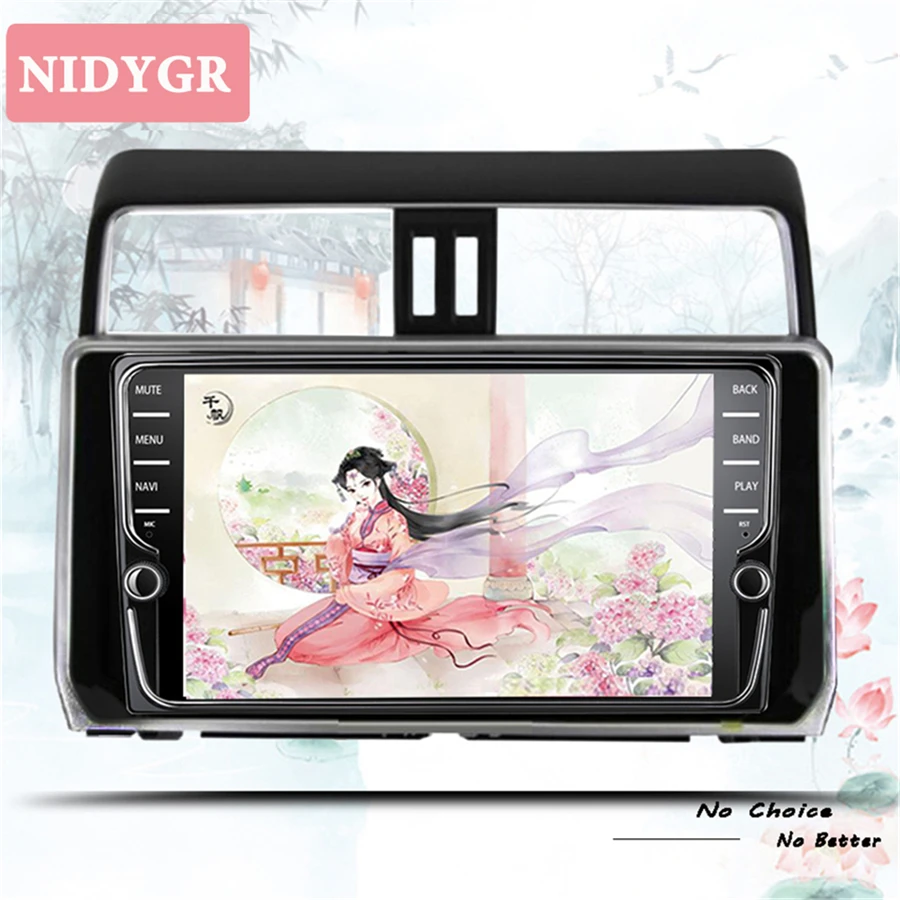 Cheap 9" IPS In Dash 2 Din Android 8.2 Car DVD Stereo For Toyota PRADO 150 2018 2019 Auto Radio FM WiFi GPS Navigation Audio Video Map 3