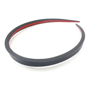 

120cm Car Rear Roof Trunk Rear Wing Spoiler Lip Trim Sticker Kit Black Flexible and Durable PU Material