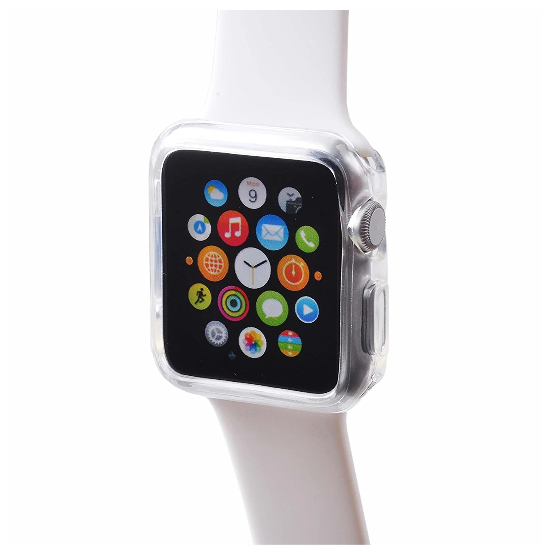Прозрачный чехол для часов TUP мягкий Apple Watch 42 мм тонкий из ТПУ защитный