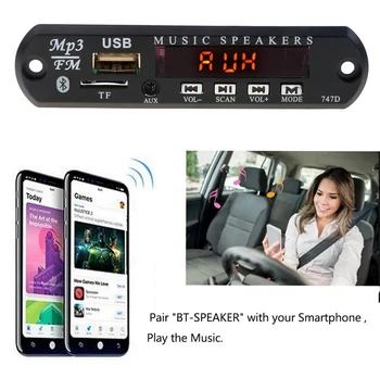 

Remote Control Car MP3 WMA Decoder Board Wireless Bluetooth Music Player Module USB TF AUX FM Radio Audio Receiver Adapter