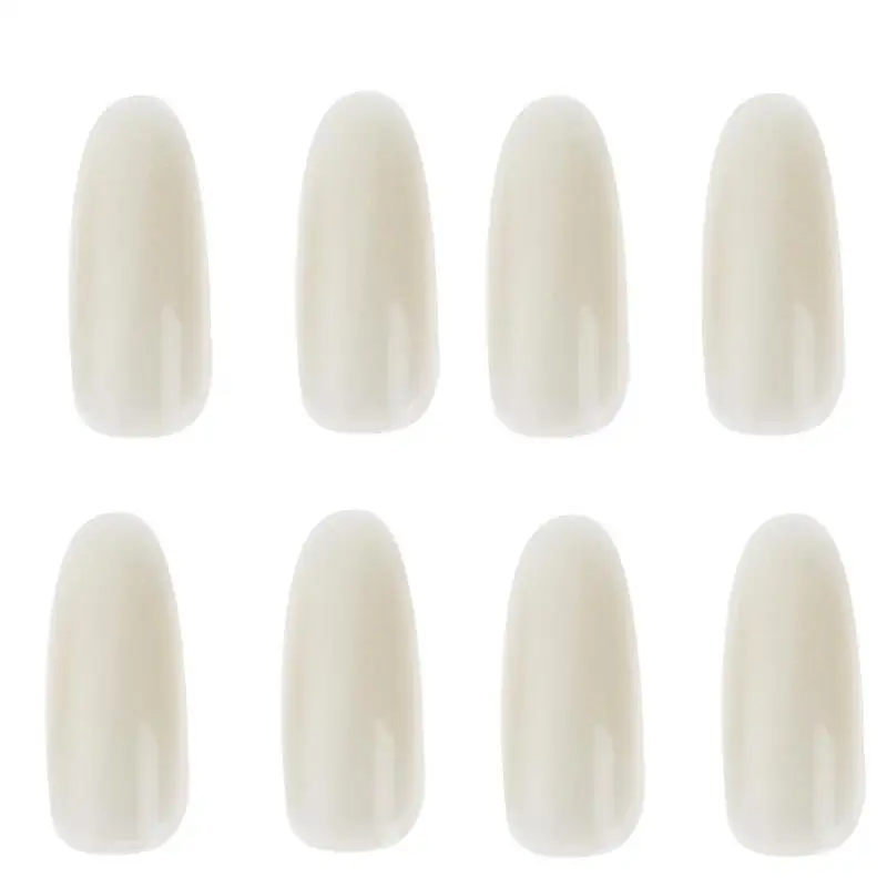 

50Pcs/Pack Natural White Ultra-Thin False Nail Tips Round Tip Acrylic French Full Cover Manicure Fake Nails False Nail Tips