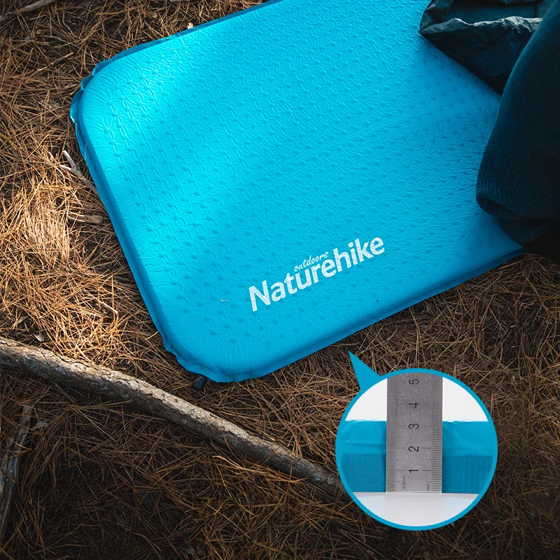 Naturehike في الذاتي النفخ التخييم حصيرة في الهواء الطلق المشي فراش للتخييم اسفنجة عالية الجودة وسادة النوم NH19Q034-D