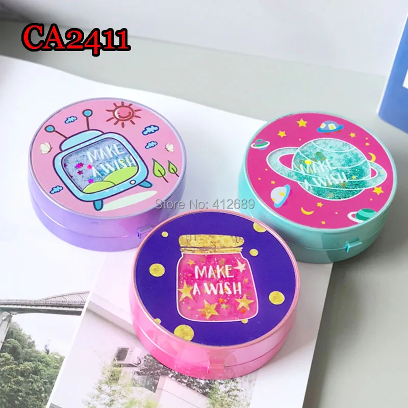 

blingbling quicksand luxury color contact lens case CA2411