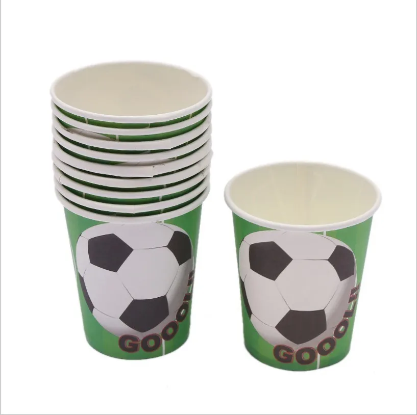 Buy 10pcs/lot football cups kids birthday wedding