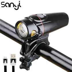 SANYI 40000LM фар лоб 2 режима зондирования фонарик светодио дный светодиодный освещение для велосипеда белый + желтый свет USB перезаряжаемые