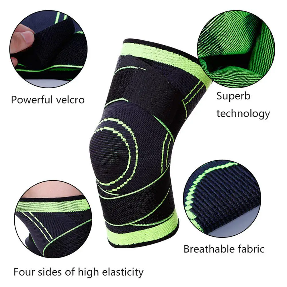 1 шт. колено рукавом Поддержка защиты Спорт Kneepad дышащие спортивные Футбол