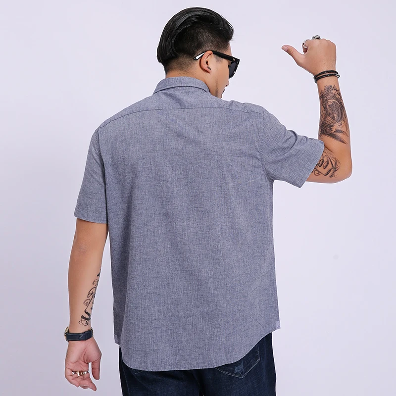 10xl 8xl 6xl 5xl летняя новая мужская рубашка модная Клетчатая Мужская Повседневная рубашка с коротким рукавом Большие размеры брендовая мужская одежда