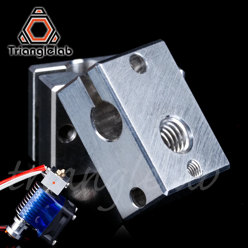 Trianglelab 3D طابعة أجزاء V6 سخان كتلة ل استشعار خراطيش ل E3D HOTEND titan الطارد ل PT100 الاستشعار ل E3D HOTEND