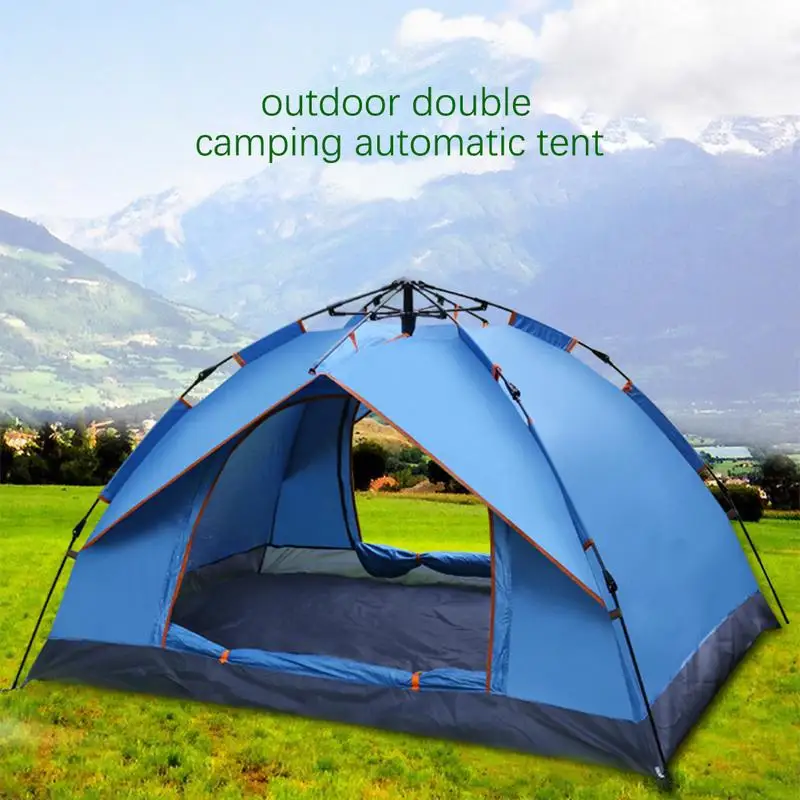

Two-person Automatic Tent - Quick open Anti-sun Waterproof Anti-mosquito Fake Two-layer Tent for Beach and Camping Tent