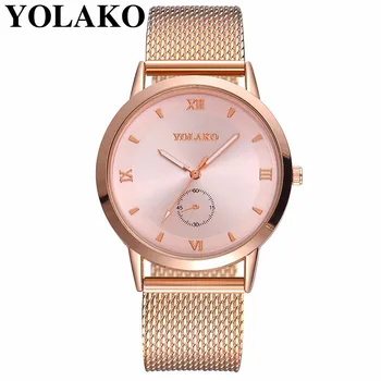

YOLAKO Brand Ultra Thin Plastic Leather Belt Watch Fashion Women Dress Watch Casual Ladies Quartz Wristwatches Relogio Feminino