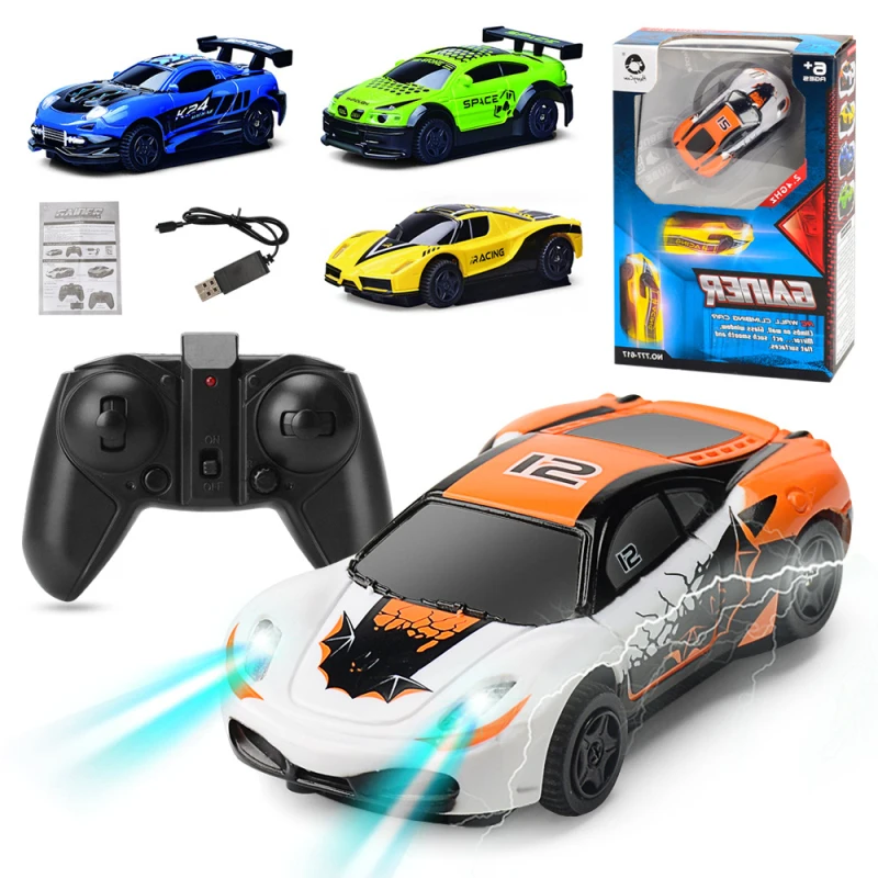 2018 NEW RC Sports Wall Car 777-617 Anti Gravity Ceiling Wall Racer Climb Electric Remote Control Wall Climbing Car Boy Gift
