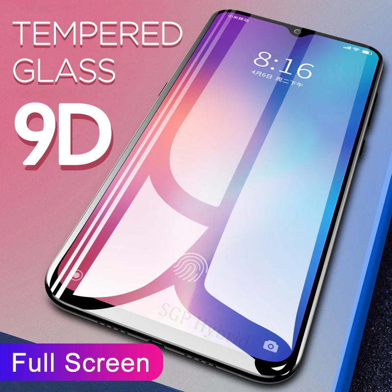 

Mi9 9D Full Glue Tempered Glass On the For Xiaomi Mi 9 8 Mi8 Lite Redmi Note 7 Pocophone F1 Protective Glass Film Cover Sklo