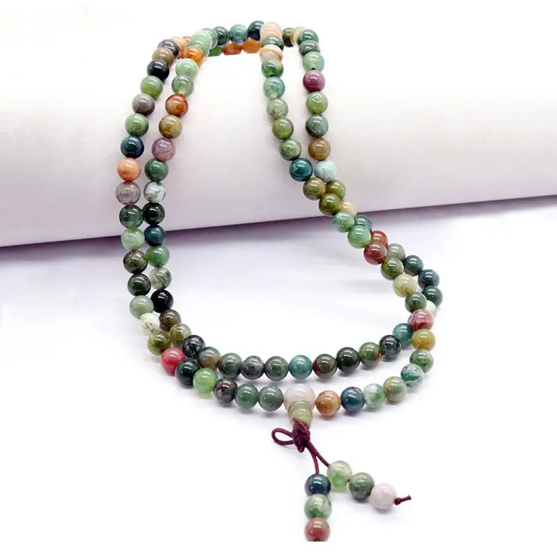 6 мм 108 бусы из Индии браслет медитация цепь молитва mala Fancy Chakas spiritality new Sutra Lucky energy