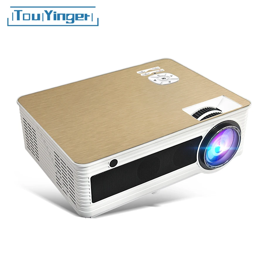 Touyinger M5 LED HD Projector 4000 Lumens ( Android 6.0 Bluetooth 5G WiFi 4K Optional) TD86 Beamer Video Home Cinema 1080P 3D