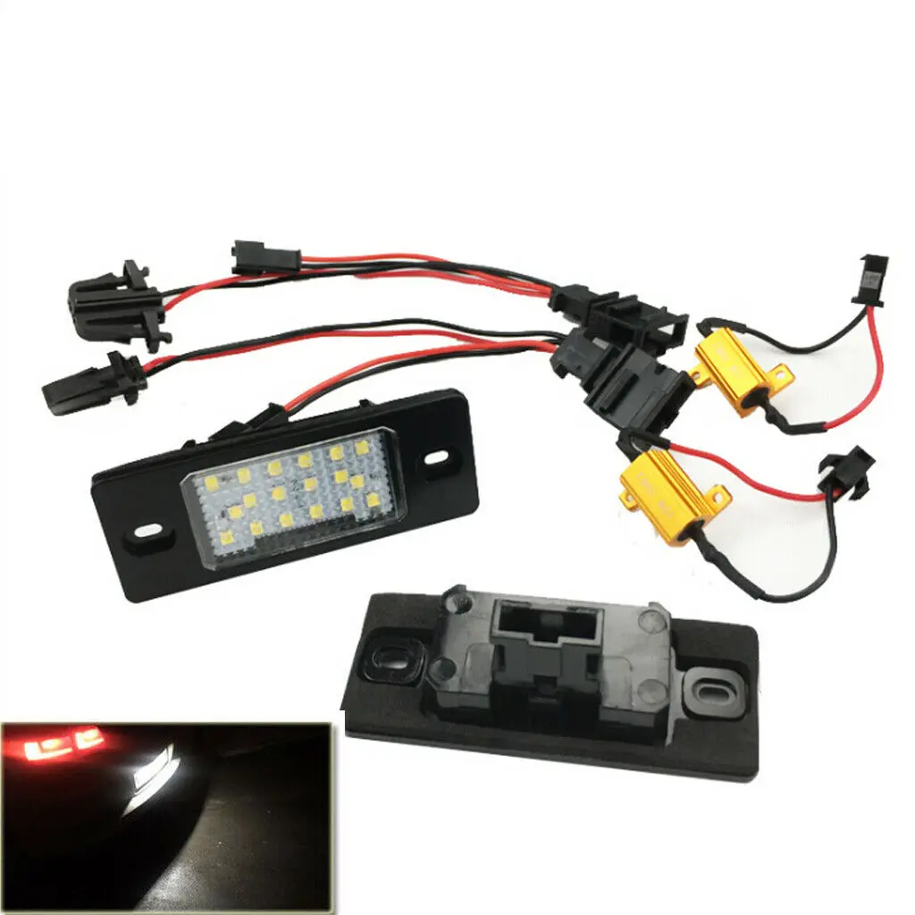 

Led License Plate Light For VW Bora Golf 4 5 Passat B5.5 3BG Touareg MK1 Tiguan