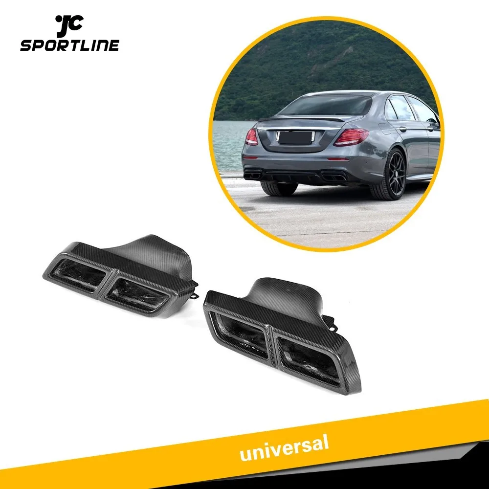 Carbon Fiber Exhaust Tip 100% Dry Carbon Universal End Muffler For Mercedes Benz G500 G55 W205 W204 A Class W212 W211 G65 AMG Carbon Fiber Exhaust Tip 100% Dry Carbon Universal End Muffler For Mercedes Benz G500 G55 W205 W204 A Class W212 W211 G65 AMG
