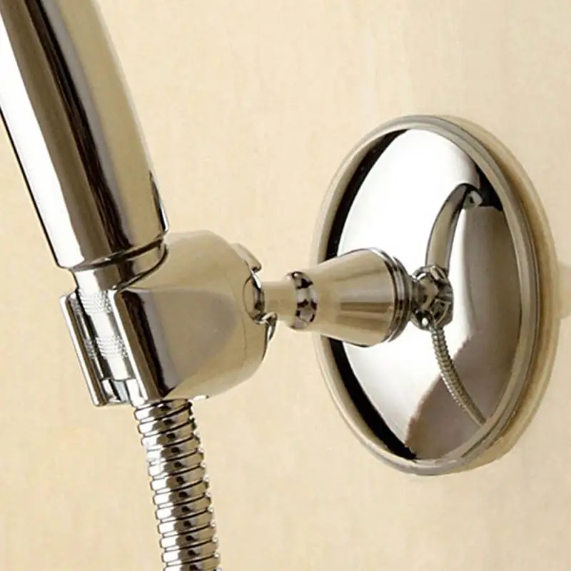 

ABS bathroom Adjustable Vacuum Rack Shower Head Holder Removable Silver Suction Cup Bracket Shower Mounting Brackets